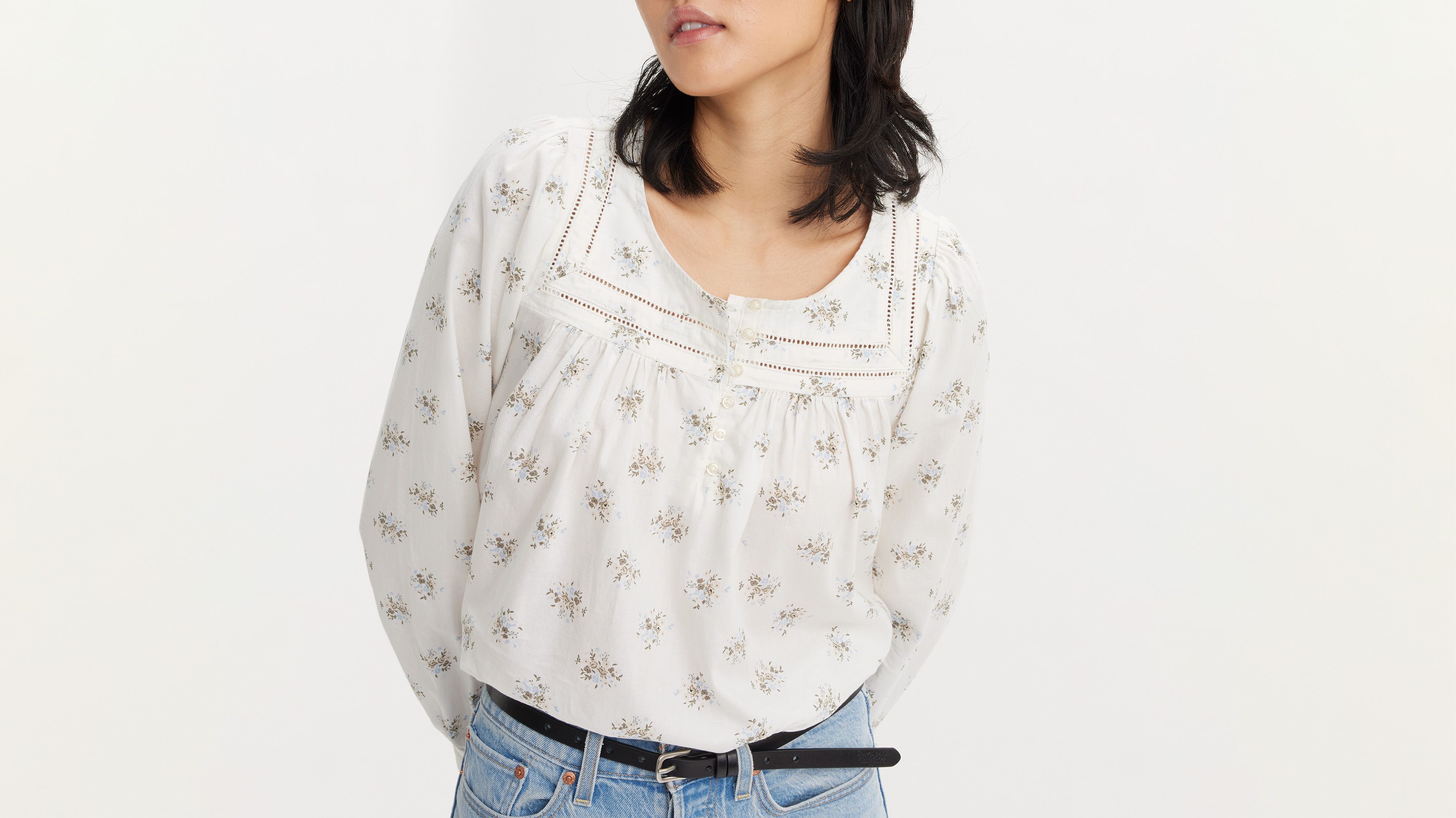 Blouse Mietra - Wendy Floral Egret - Multicolore
