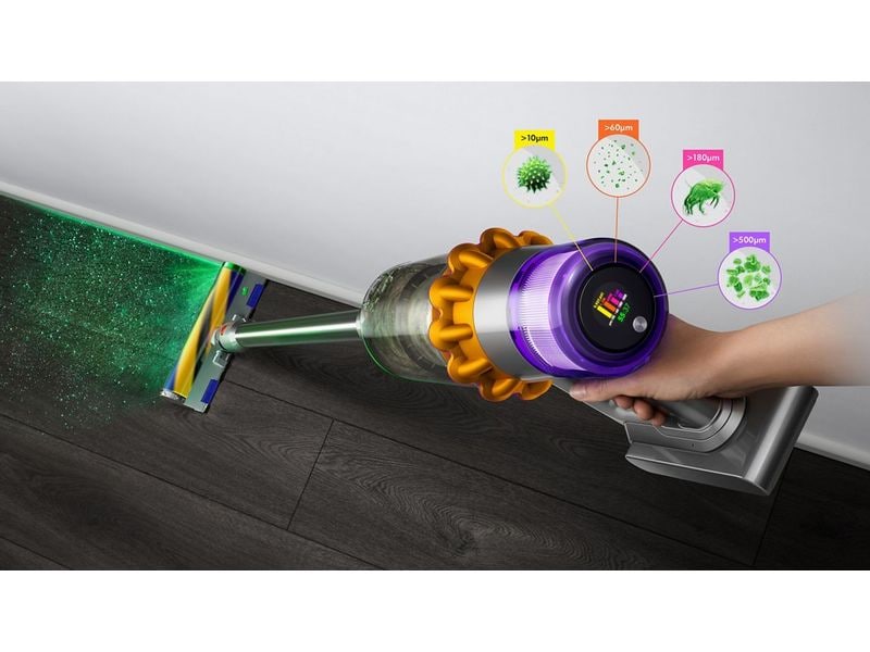 Dyson Akku-Hand- und Stielsauger V15 Detect Absolute Gold Kabelloser Staubsauger