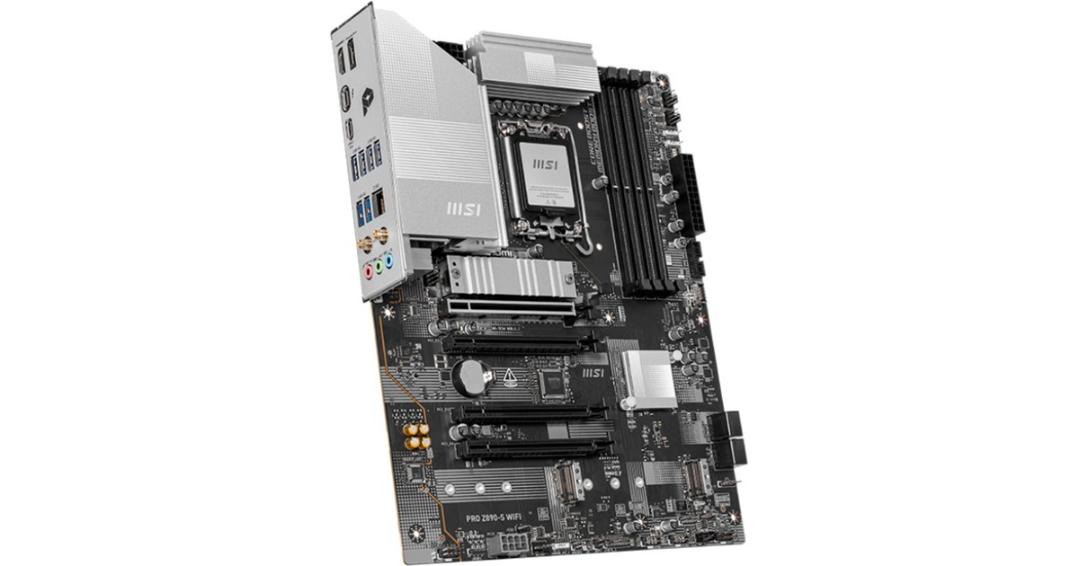MSIPRO Z890-S WIFI socket 1851 moederbord  (Zwart/zilver, RAID, 2.5Gb-LAN, WLAN, BT, Sound, ATX)