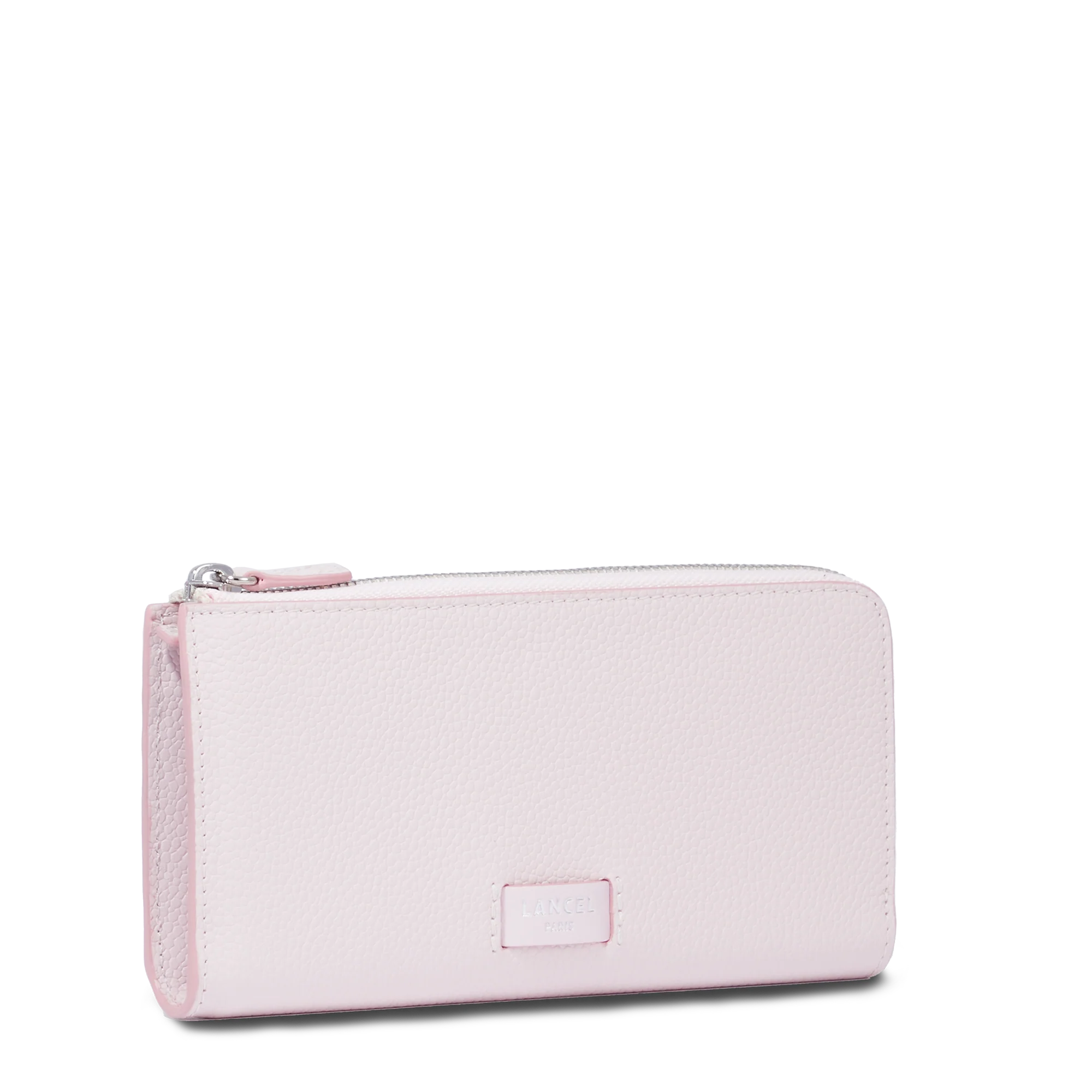 Portefeuille slim zippé Ninon de Lancel-Rose dragee