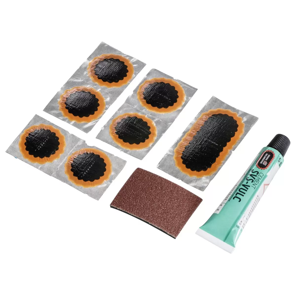 Fahrrad-Flickset, 9-teilig Hama braun,orange,schwarz,transparent