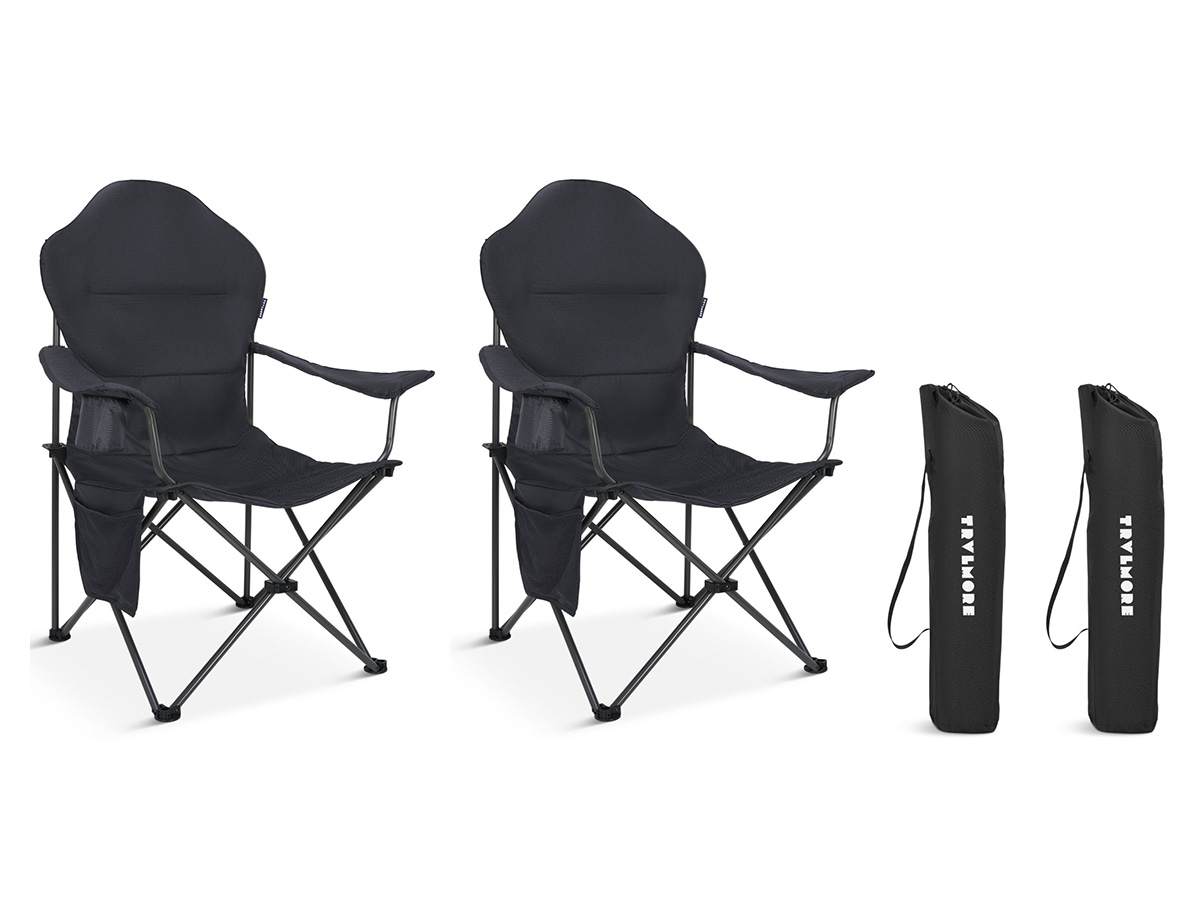 TRVLMORE Small Plus Grey vouwstoel - Set von 2