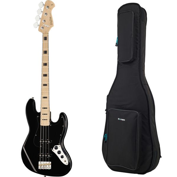 Harley Benton JB-75MN Black V. Series Bundle