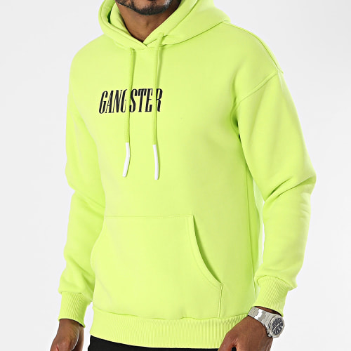 Sweat Capuche Jaune Vif