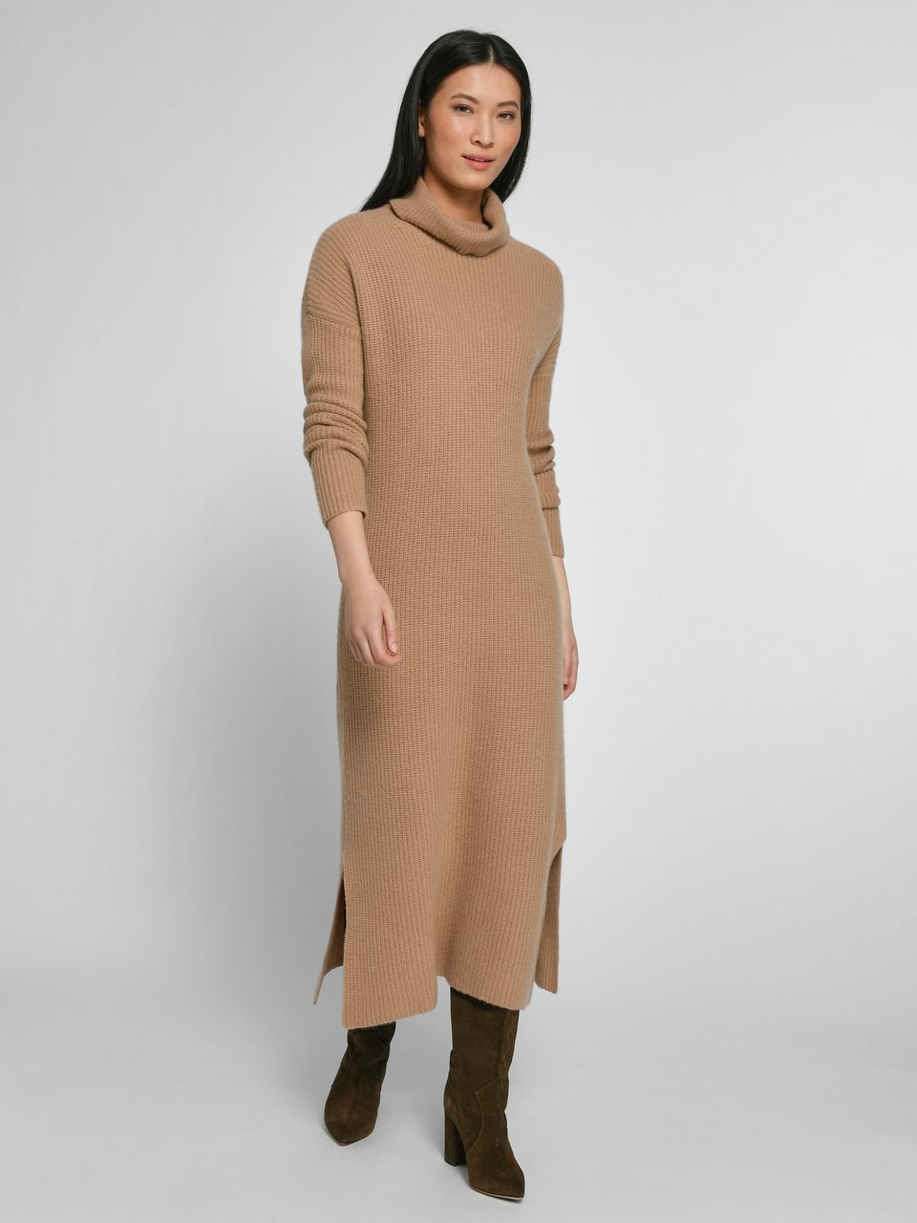 Strickkleid aus Schurwolle und Kaschmir