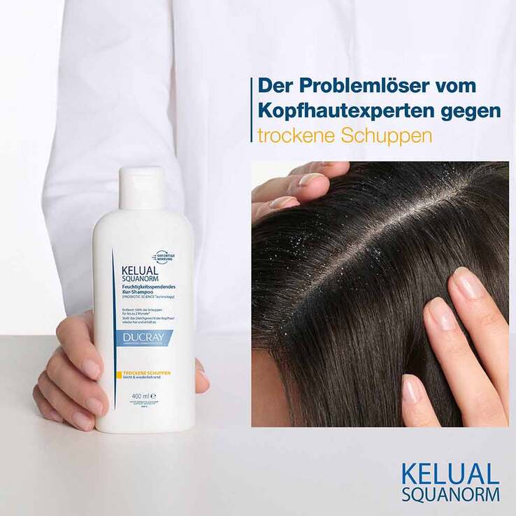 Ducray Kelual Squanorm Anti-Schuppen Shampoo trocken, 400 ml