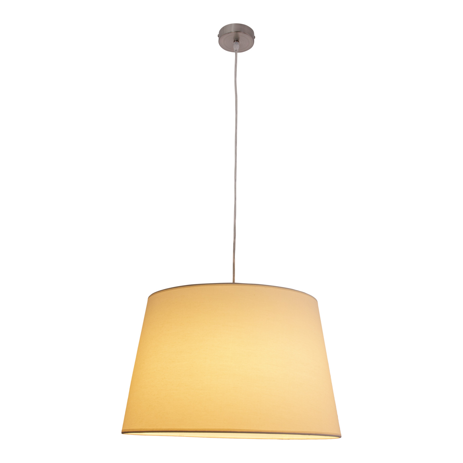 Pendelleuchte - beige-silberfarben - Ø 45 cm