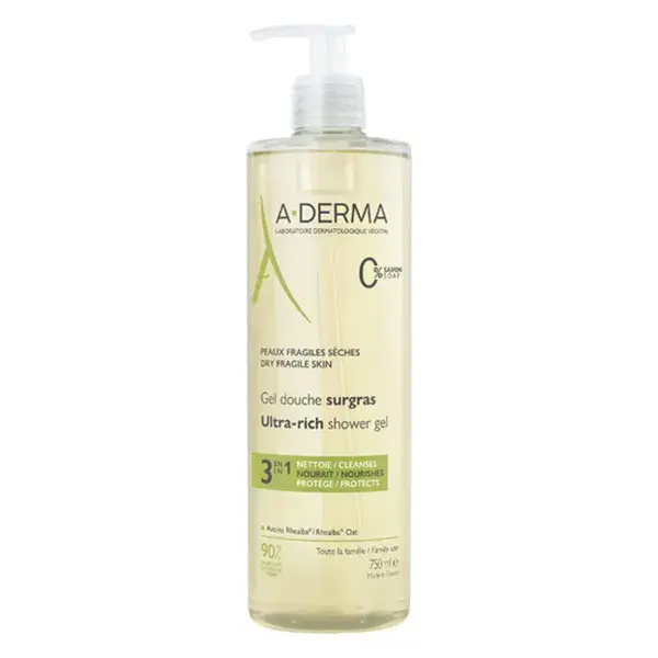 Gel de Banho Extra-Rico A-Derma Essentials 750ml