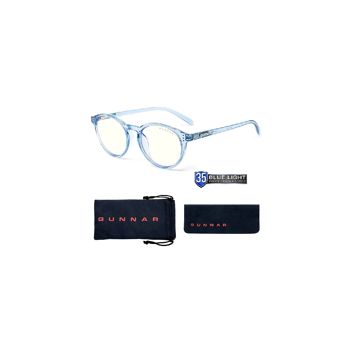Gunnar Optiks Attaché - Blue Crystal
