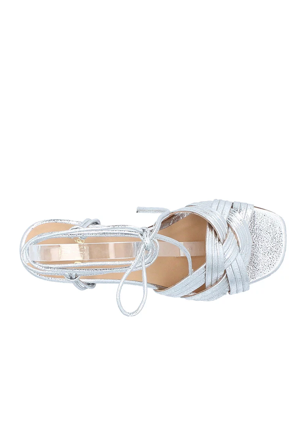SANDALE RICARDA CUIR ARGENT