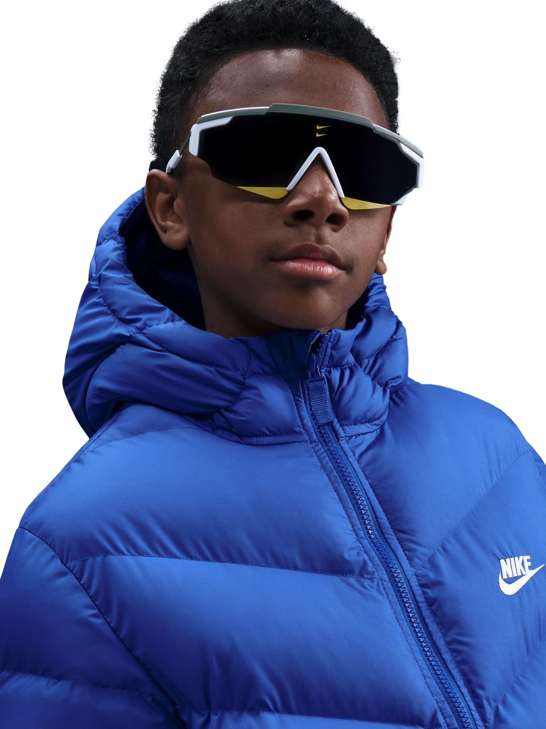 Koningsblauw - Nike gewatteerd jack