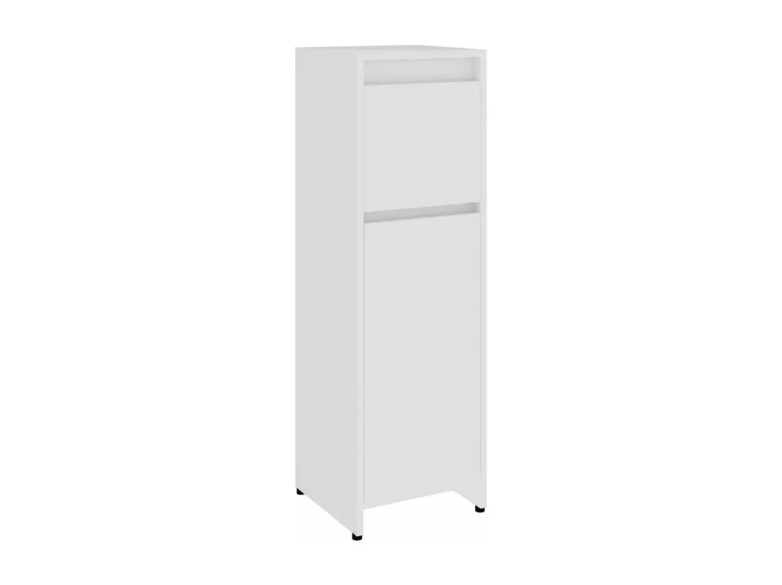 Armoire de salle de bain Blanc 30x30x95 cm Bois d'ingénierie