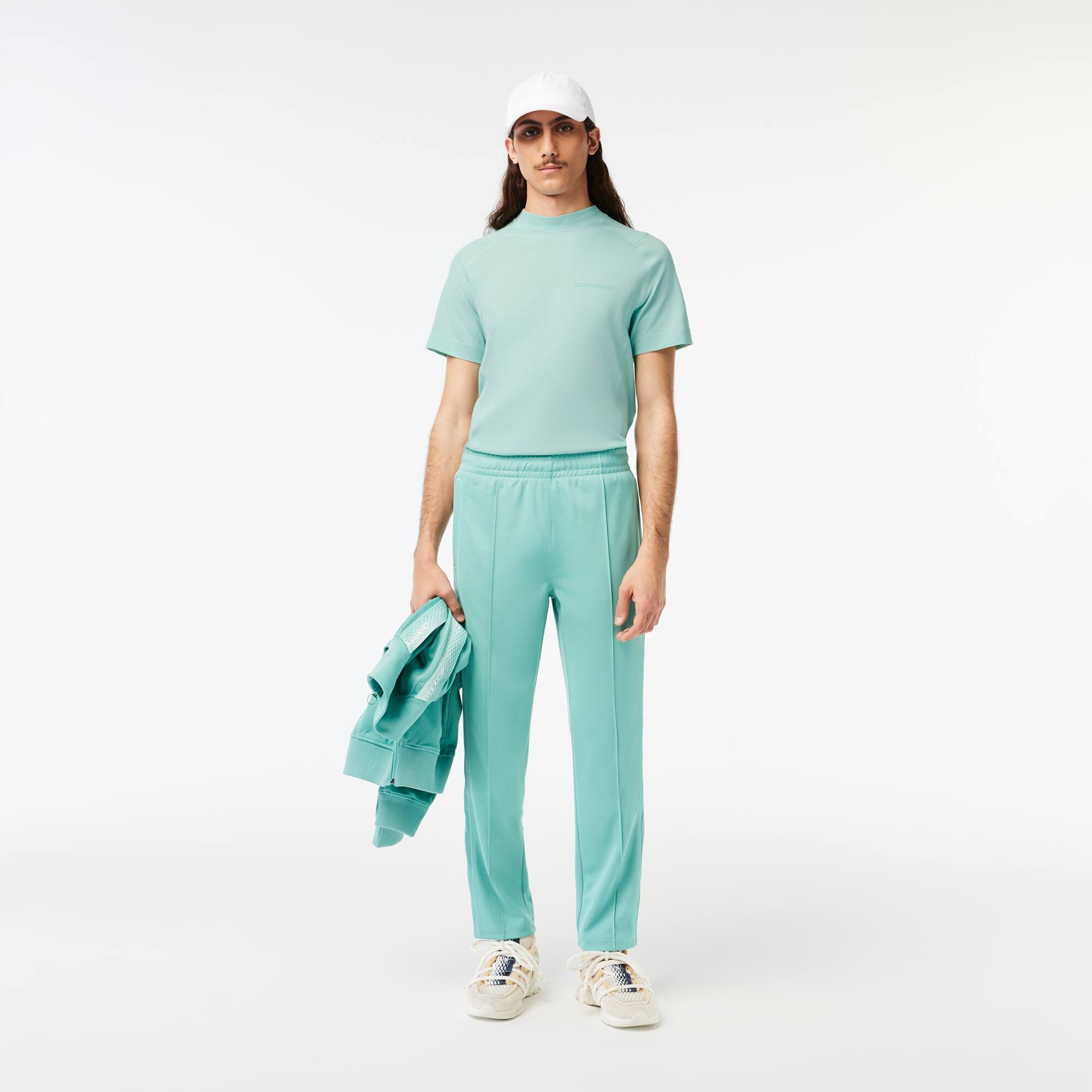 T-shirt homme Lacoste slim fit en piqué de coton biologique T-Shirts - Vert - Lacoste - Homme