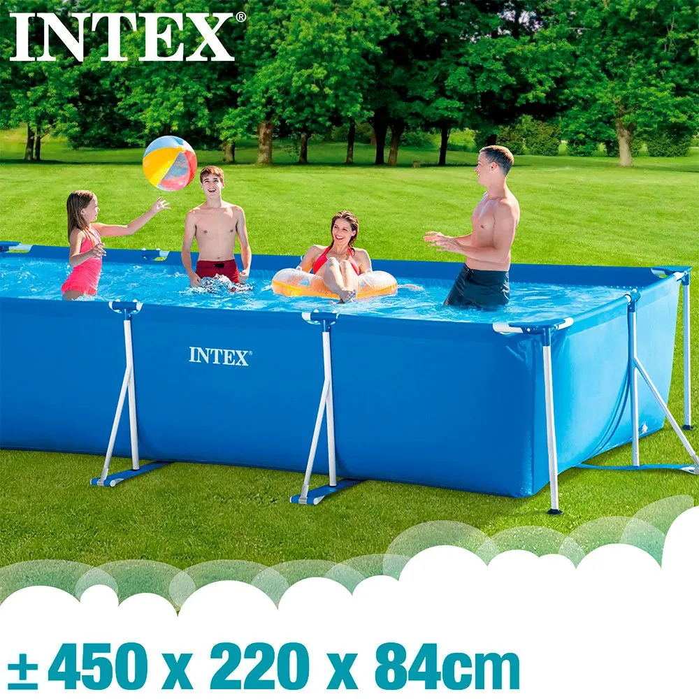 Intex Metallrahmen mit Kartuschenfilter-Pumpen-Pool 450x220x84 cm