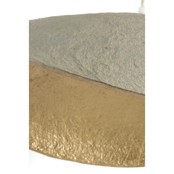 hanglamp Liz grijs en antiek brons  Ø53 x 43cm