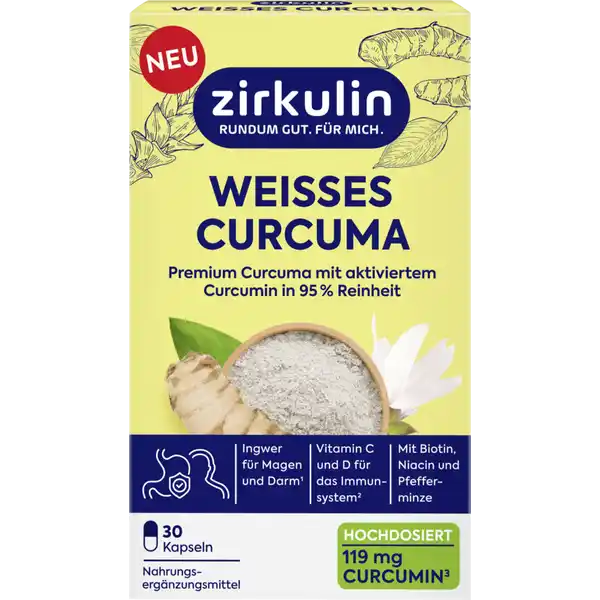 Weisses Curcuma Tabletten