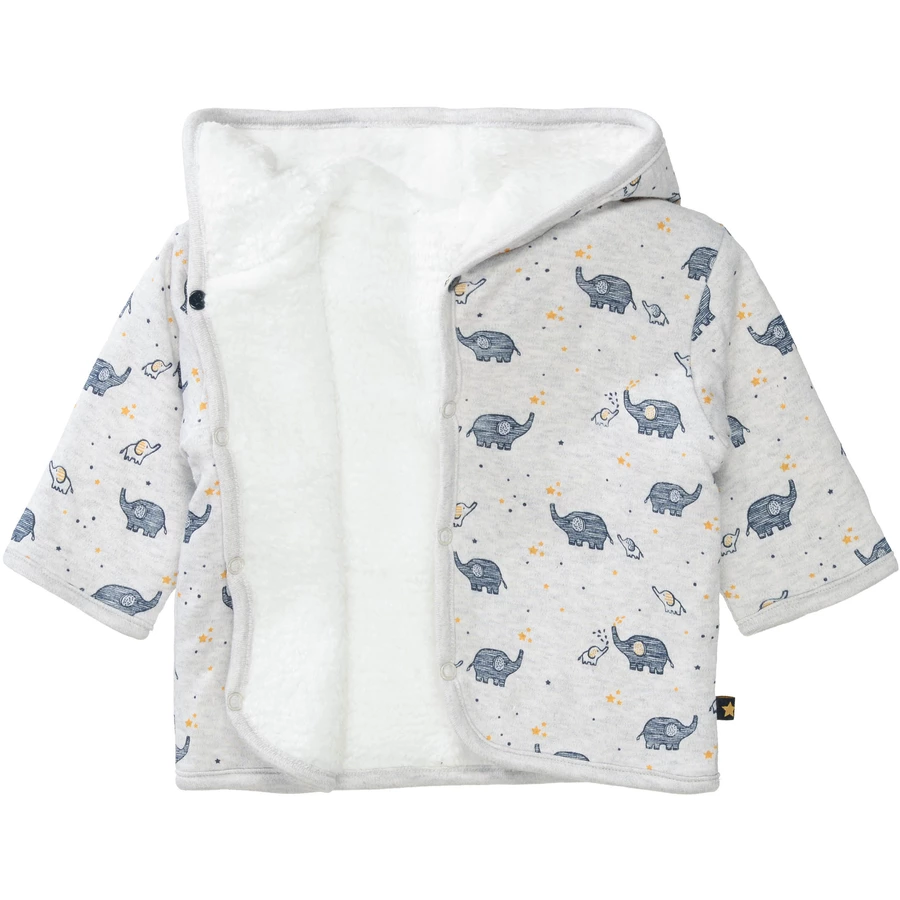 STACCATO Jacke mit Plüsch grey melange gemustert