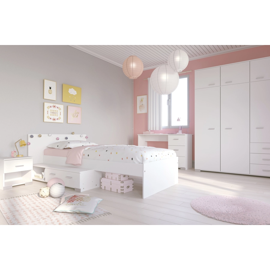 Parisot Kinderzimmer Set 4tlg Galaxy 152  Weiß Weiß