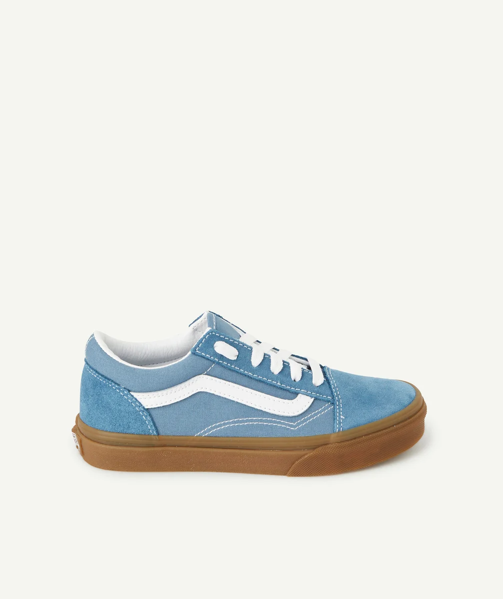 VANSBASKETS BLEUES AVEC SEMELLE MARRON OLD SKOOL
