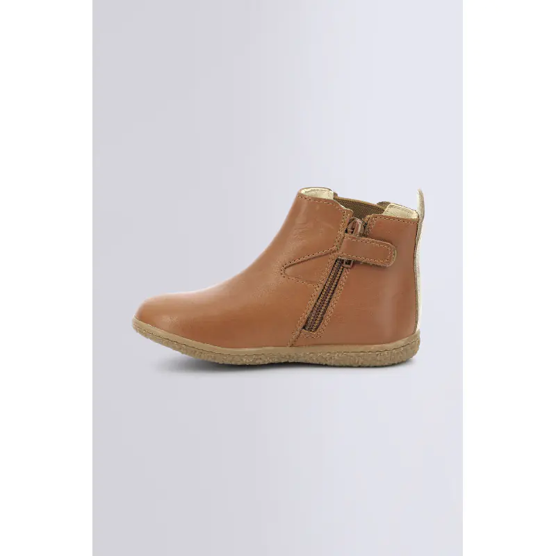 VERMILLON CAMEL OR BOOTS Cuir Fille