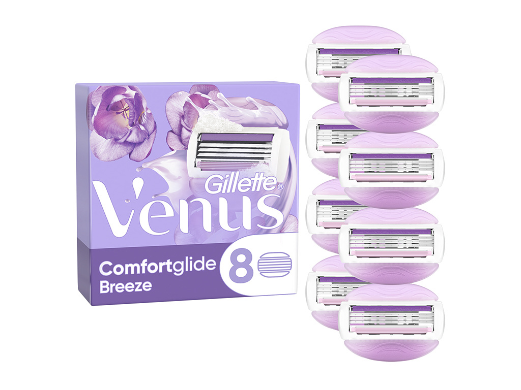 RECARGA DE LÂMINAS COMFORTGLIDE BREEZE VENUS 8 UN