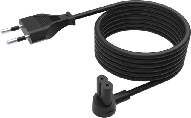 Flexson strømkabel 5 m (sort)