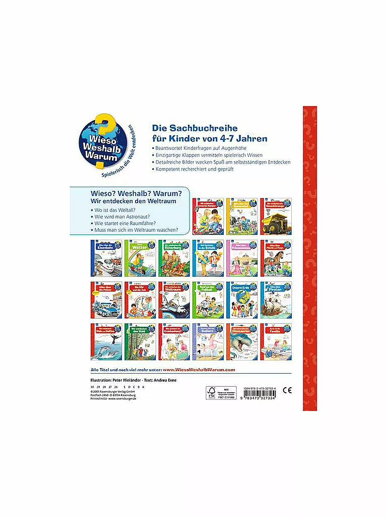 RAVENSBURGER Buch - Wieso Weshalb Warum - Wir entdecken den Weltraum keine Farbe