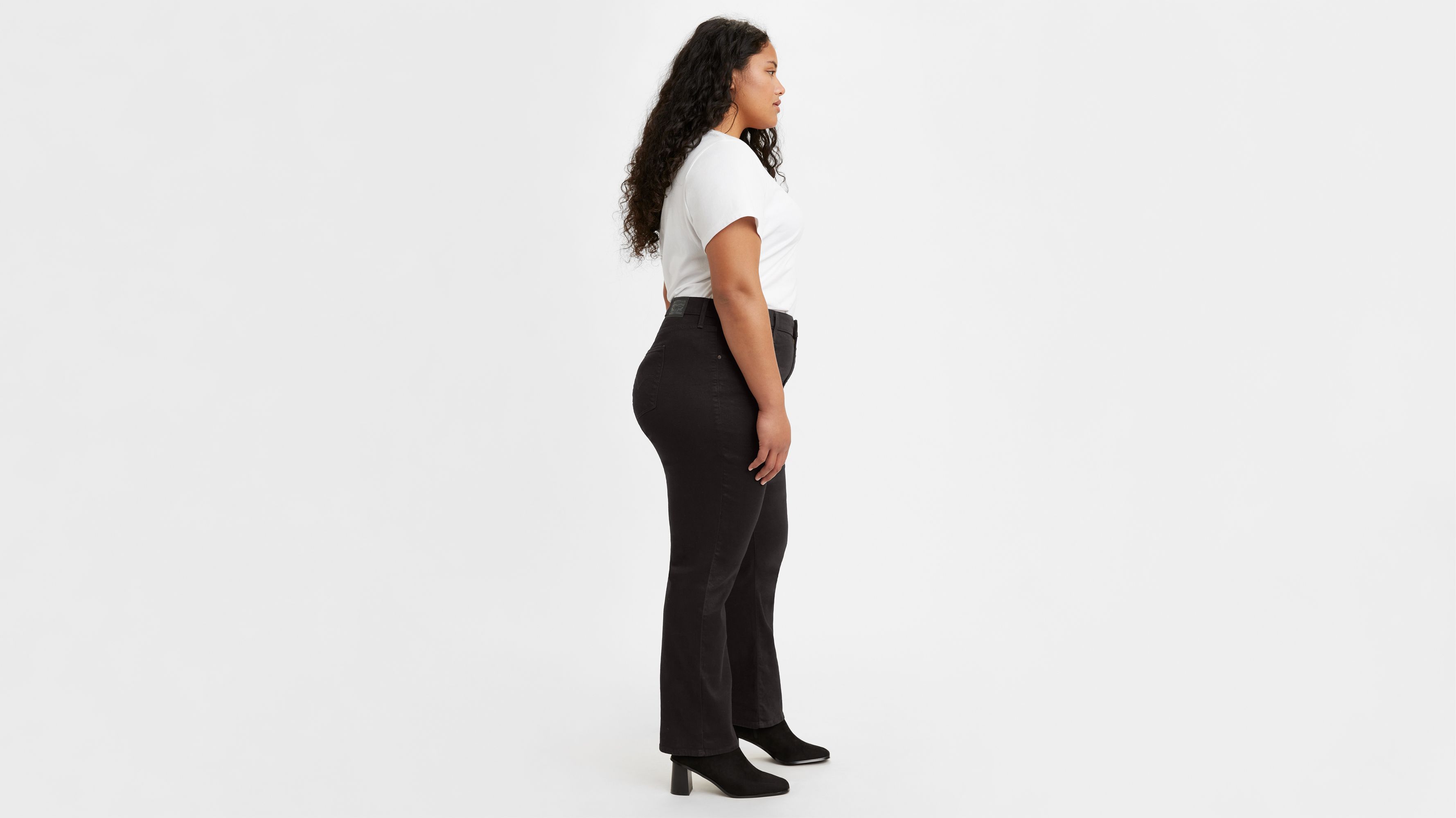 Jean droit taille haute 724™ (Plus) - Night is Black - Noir