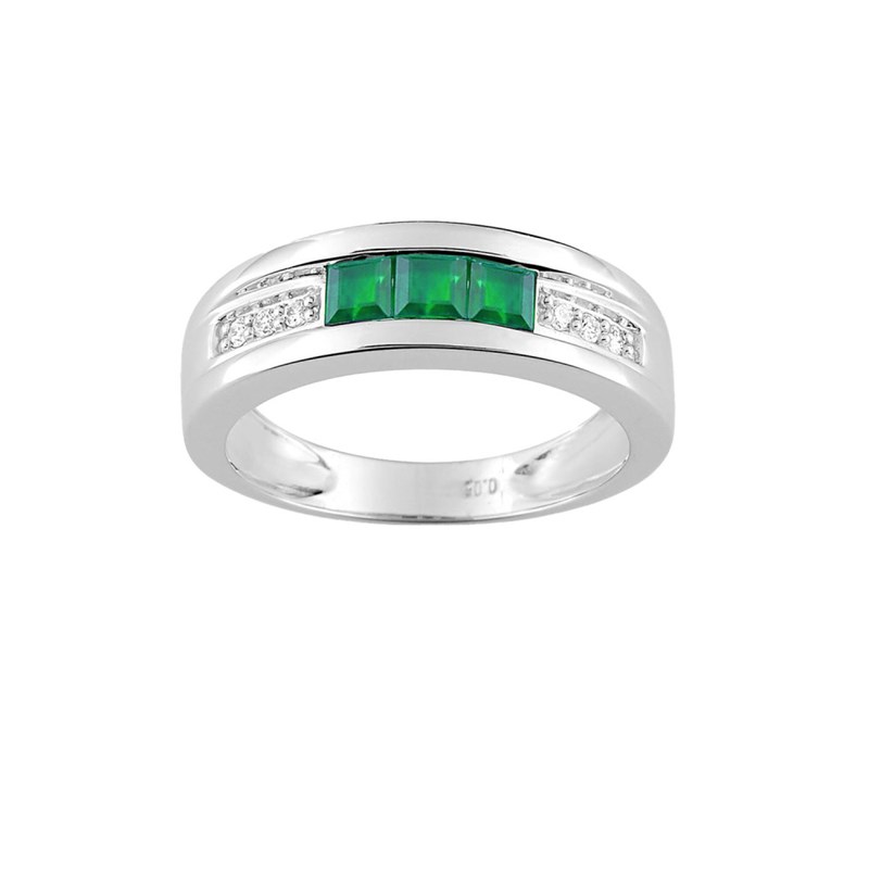 Bague Femme - Rubis - Or 18 Carats - Diamant 0,05 Carats