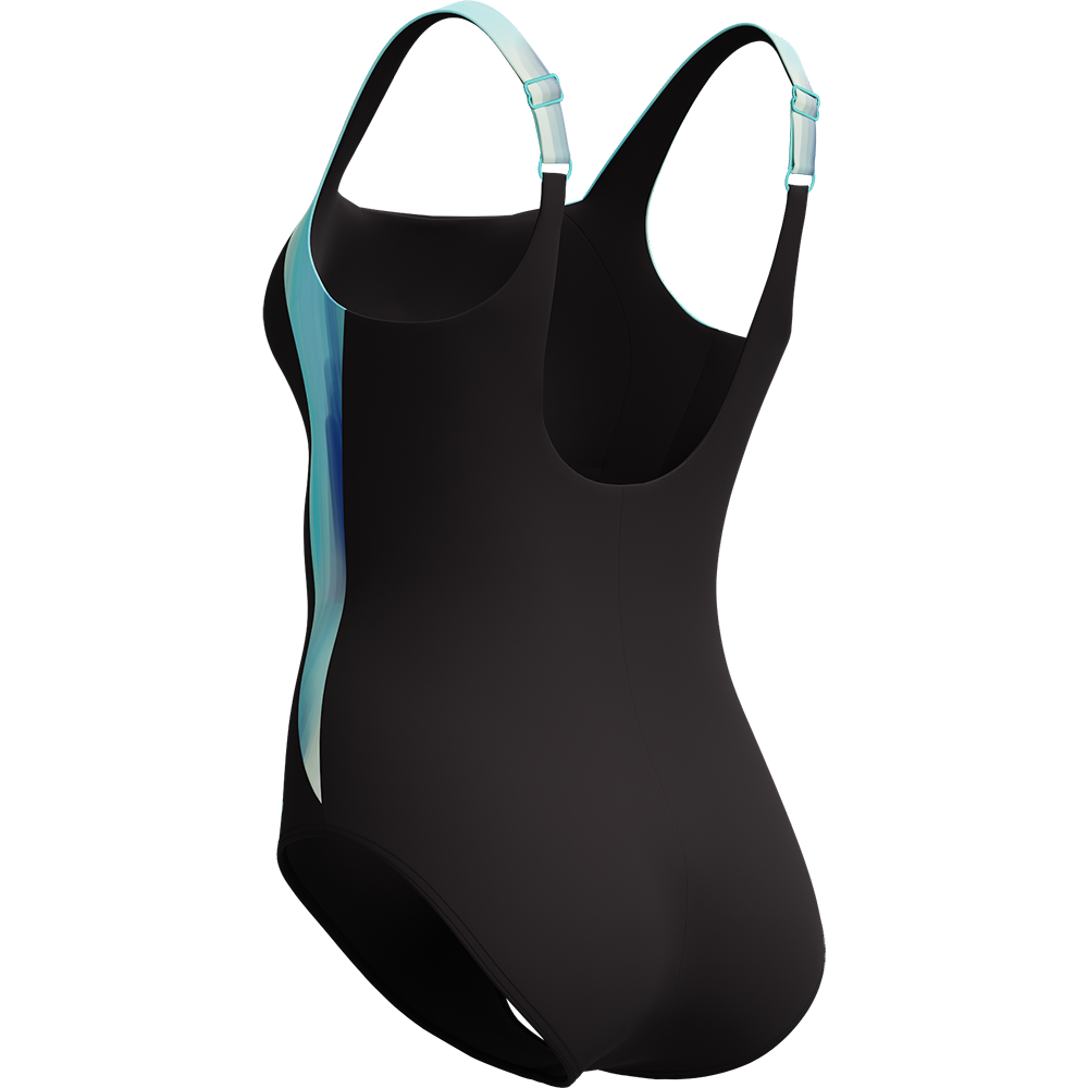 Speedo Shaping LunaLustre Printed Badeanzug Damen arctic glass