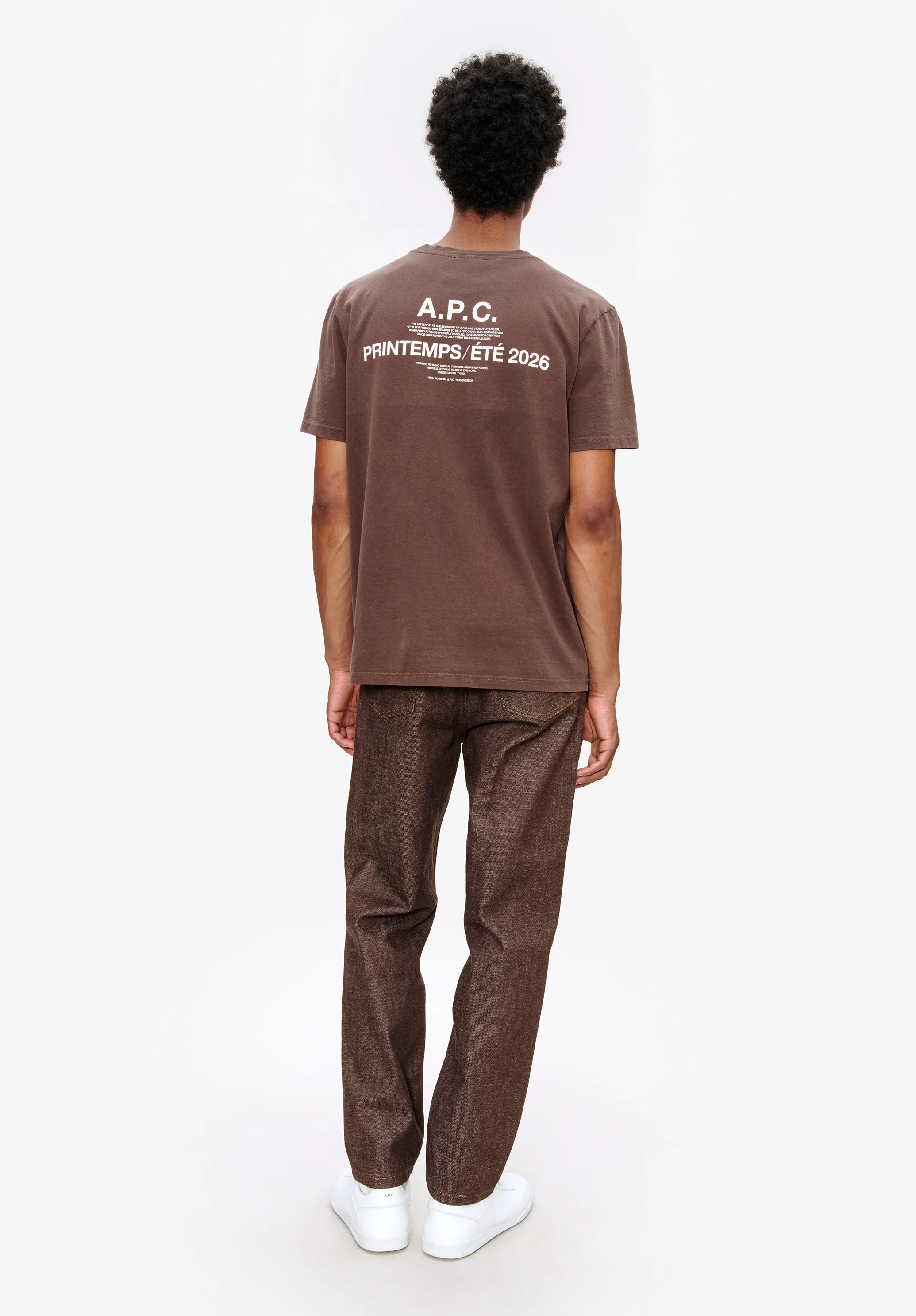 t-shirt manche courte apc printemps26 - Marron
