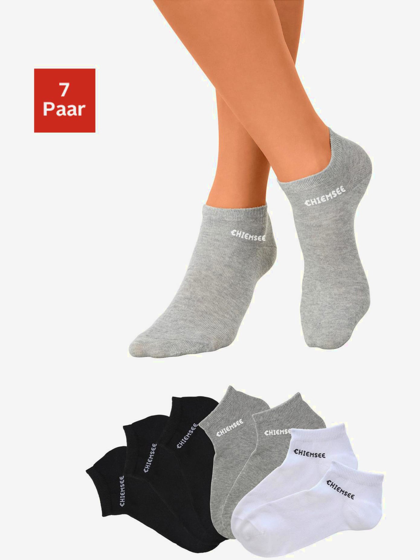 Lot de 7 paires de socquettes, une par jour