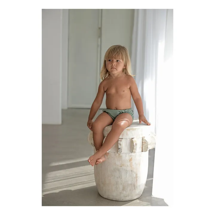 Ina Swim Slip de Bain Matière Recyclée Lumi | Vert foncé