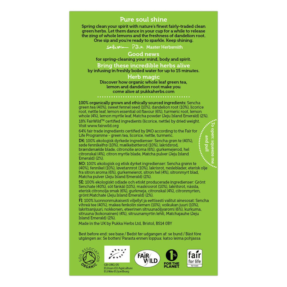 Pukka Thee Clean Matcha Green20 stuks
