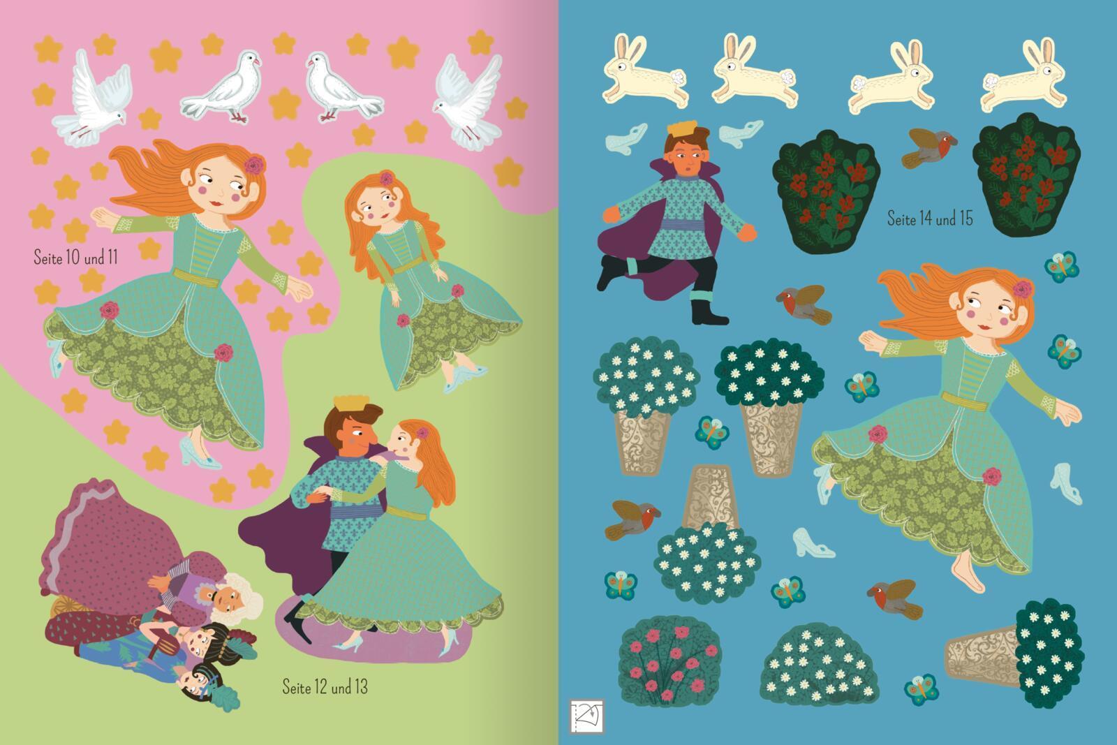 Mein Lieblingsmärchen-Stickerbuch - Aschenputtel