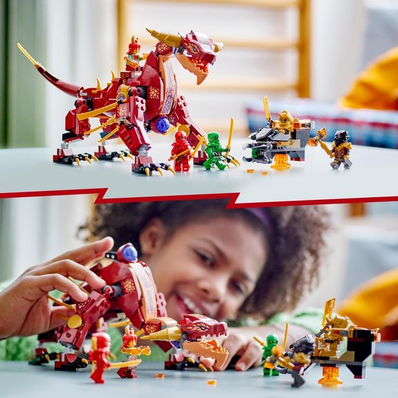Le dragon de lave transformable de Heatwave LEGO NINJAGO 71793