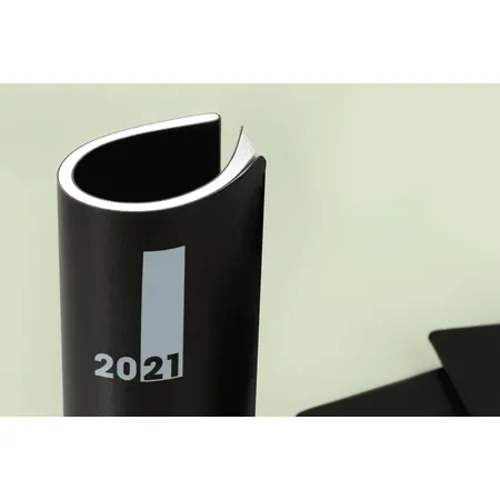BRUNNEN Buchkalender 2021 SlimLine Blattgröße 17 x 24 cm schwarz