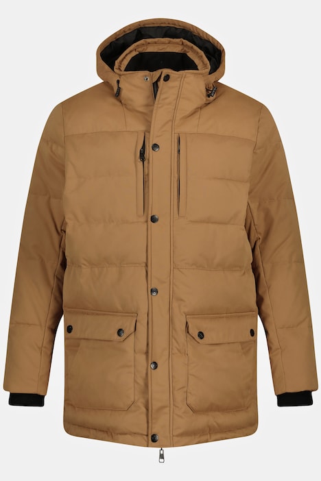 Stepp-Parka, Outdoor, Kapuze, 2-Wege-Zipper