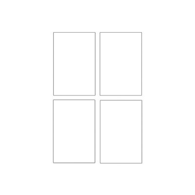 Avery - 48 Cartes de correspondance à bords lisses - 128 x 82 mm - 260 g/m² - impression jet d'encre (C2318-12)