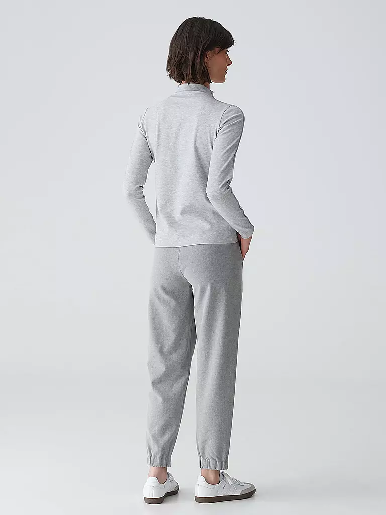 OPUS Rollkragenshirt SALIMAS  hellgrau