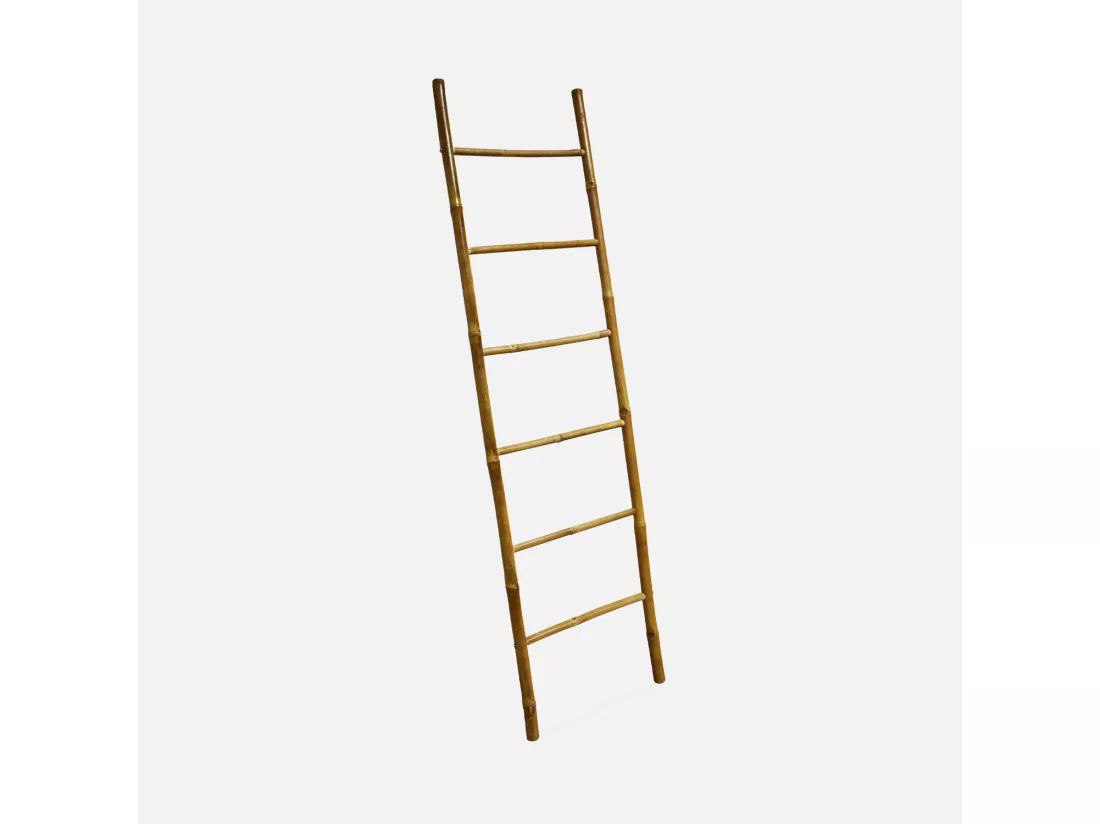 Echelle décorative. Fidji. 6 montants en bambou. L 49/52 x P 3 x H 190cm