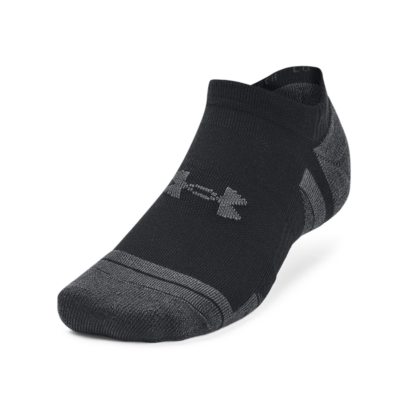 Under Armour Performance Tech No Show Sportsokken 3-Pack Zwart Grijs