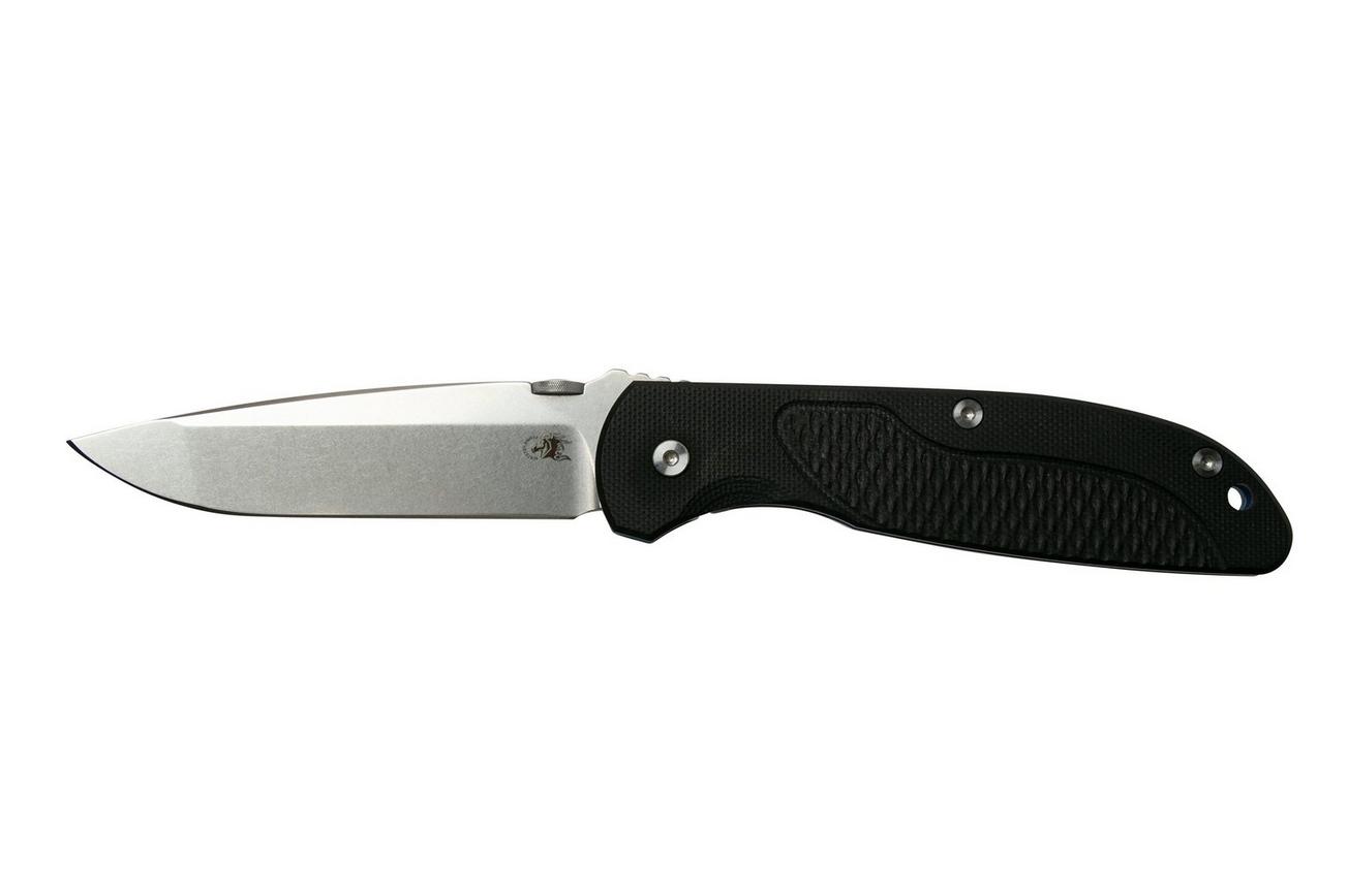 Rick Hinderer FireTac Spanto Stonewash, Blue Black G10, zakmes