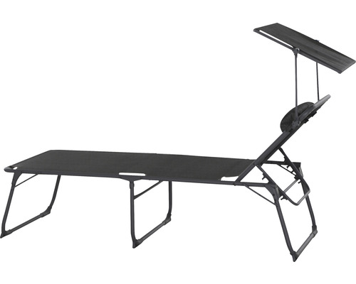 Siena Garden Comfort kampeerligstoel, antraciet