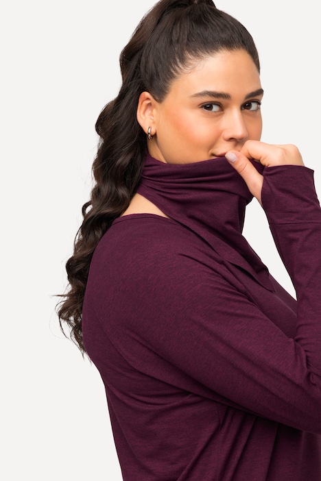 Sweater, Loop, Rundhals, Langarm, extraweich, Daumenloch