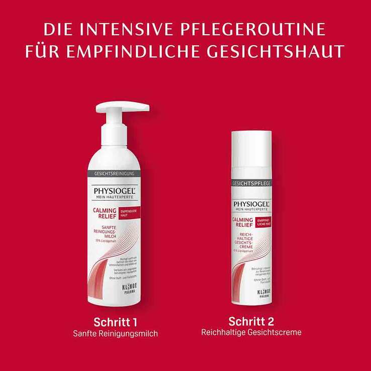 Physiogel Calming Relief sanfte Reinigungsmilch für empfindliche Haut, 200 ml