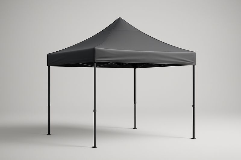 Zelt Aluminiumrahmen wasserdicht Schwarz 3x3m (LxB)