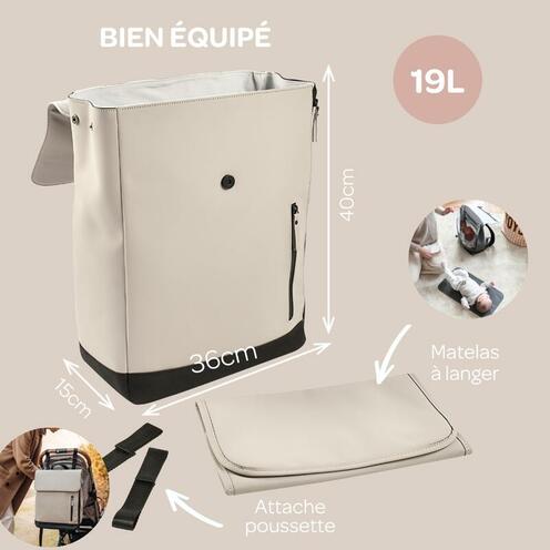 Sac à langer Oslo Argile - BEABA