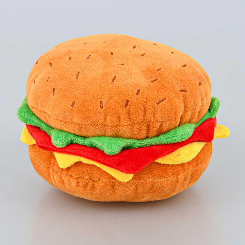 Jouet pour chien forme burger
