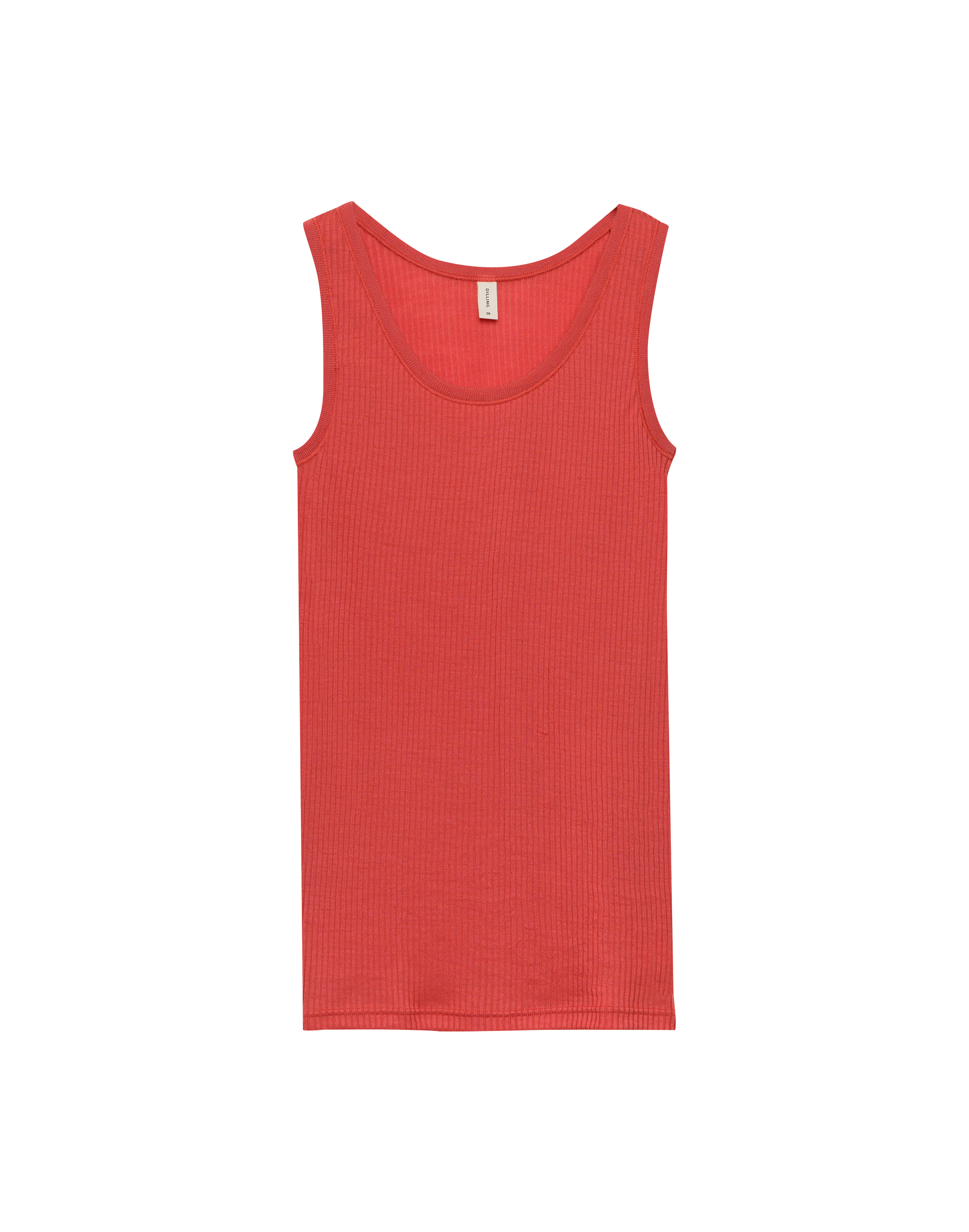 Tanktop van merinowol voor dames in Retro-rood